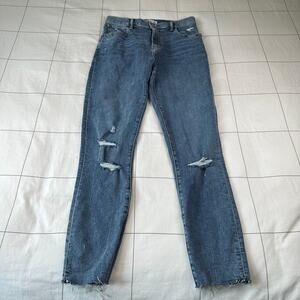 Abercrombie & Fitch Jeans Womens 29 Long Blue Super Skinny Ankle High Rise Denim
